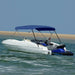 Parasolar barcă Bimini 4 arcuri bleumarin, 243x(230-244)x137 cm - WALTI WALTI