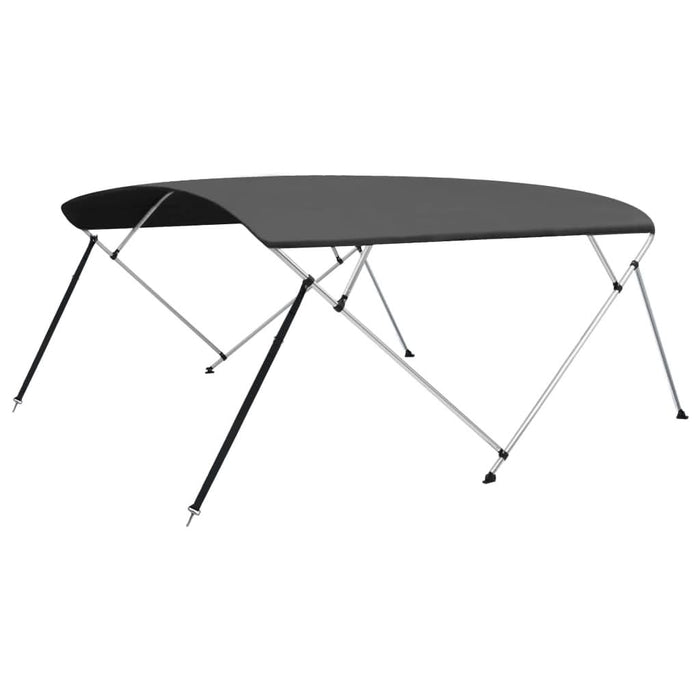 Parasolar barcă Bimini, 4 arcuri, antracit,243x(230-244) x137cm - WALTI WALTI