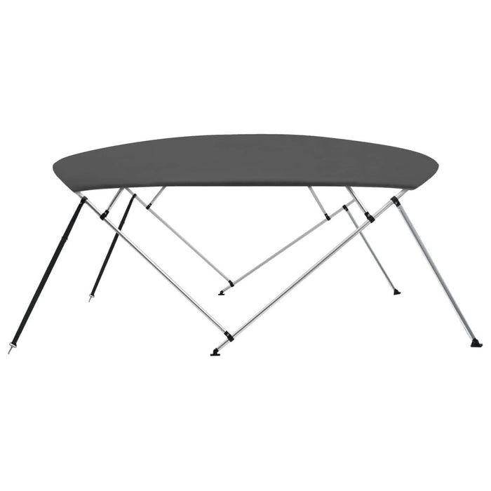 Parasolar barcă Bimini, 4 arcuri, antracit,243x(230-244) x137cm - WALTI WALTI