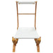 Pat de exterior cu baldachin, crem, 100x190x134 cm, lemn masiv - WALTI WALTI