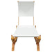 Pat de exterior cu baldachin, crem, 100x200x126 cm, lemn masiv - WALTI WALTI