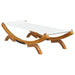 Pat de exterior, crem, 100x188,5x44 cm, lemn masiv curbat - WALTI WALTI
