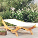 Pat de exterior, crem, 100x188,5x44 cm, lemn masiv curbat - WALTI WALTI