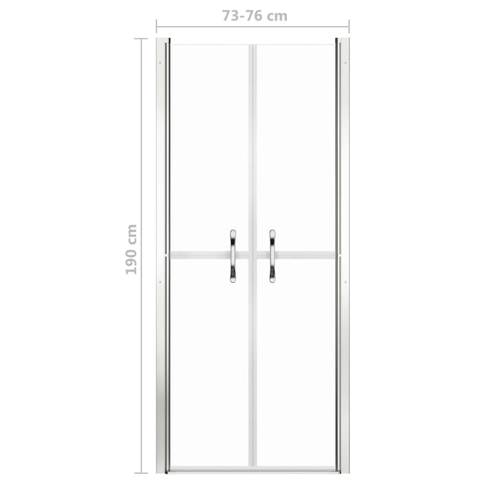 Ușă cabină de duș, transparent, 76 x 190 cm, ESG - WALTI WALTI