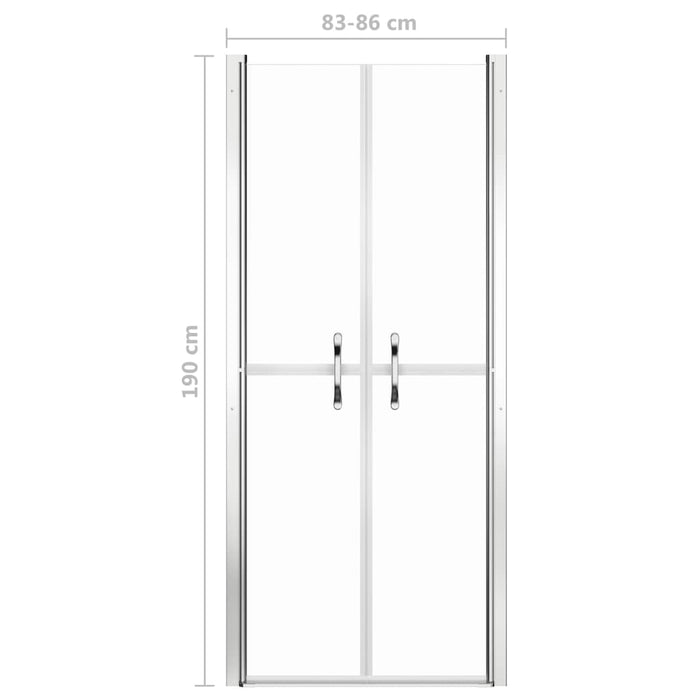Ușă cabină de duș, transparent, 86 x 190 cm, ESG - WALTI WALTI