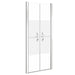 Ușă cabină de duș, jumătate mat, 71 x 190 cm, ESG - WALTI WALTI