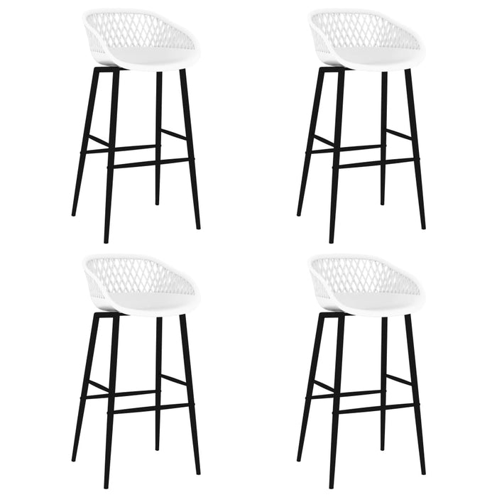 Set mobilier de bar, 5 piese, negru și alb - WALTI WALTI