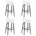 Set mobilier de bar, 5 piese, negru și alb - WALTI WALTI