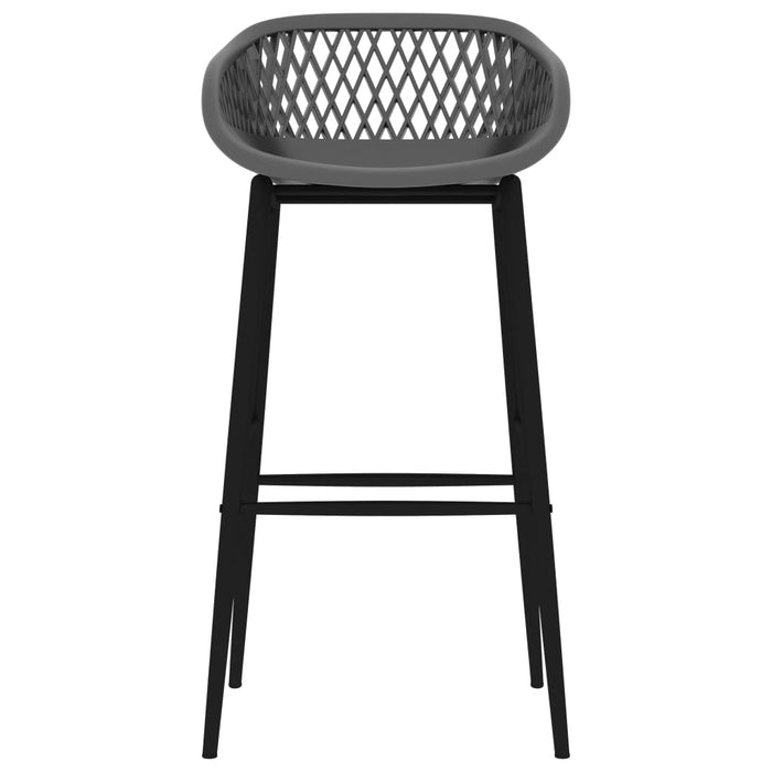 Set mobilier de bar, 5 piese, negru și gri - WALTI WALTI