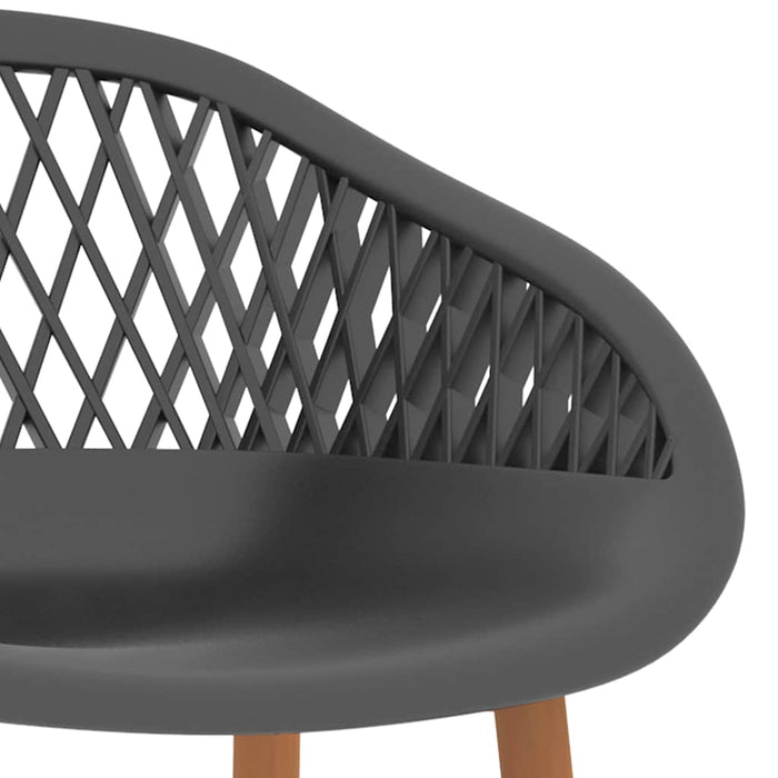 Set mobilier de bar, 5 piese, negru și gri - WALTI WALTI