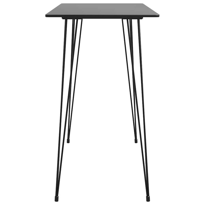 Set mobilier de bar, 5 piese, negru și gri - WALTI WALTI