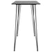 Set mobilier de bar, 5 piese, negru și gri - WALTI WALTI