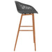 Set mobilier de bar, 5 piese, negru și gri - WALTI WALTI