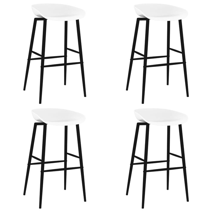 Set mobilier de bar, 5 piese, negru și alb - WALTI WALTI