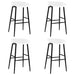 Set mobilier de bar, 5 piese, negru și alb - WALTI WALTI