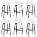 Set mobilier de bar, 7 piese, negru și alb - WALTI WALTI