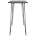 Set mobilier de bar, 7 piese, negru - WALTI WALTI