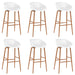Set mobilier de bar, 7 piese, negru și alb - WALTI WALTI