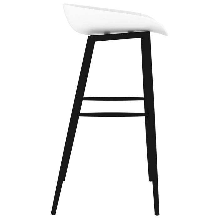 Set mobilier de bar, 7 piese, negru și alb - WALTI WALTI