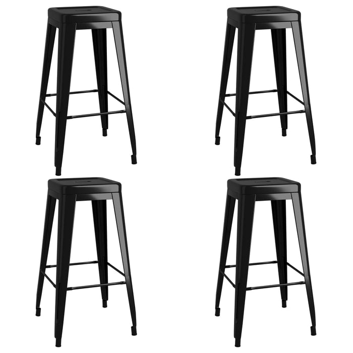 Set mobilier de bar, 5 piese, alb și negru - WALTI WALTI