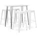 Set mobilier de bar, 5 piese, alb - WALTI WALTI