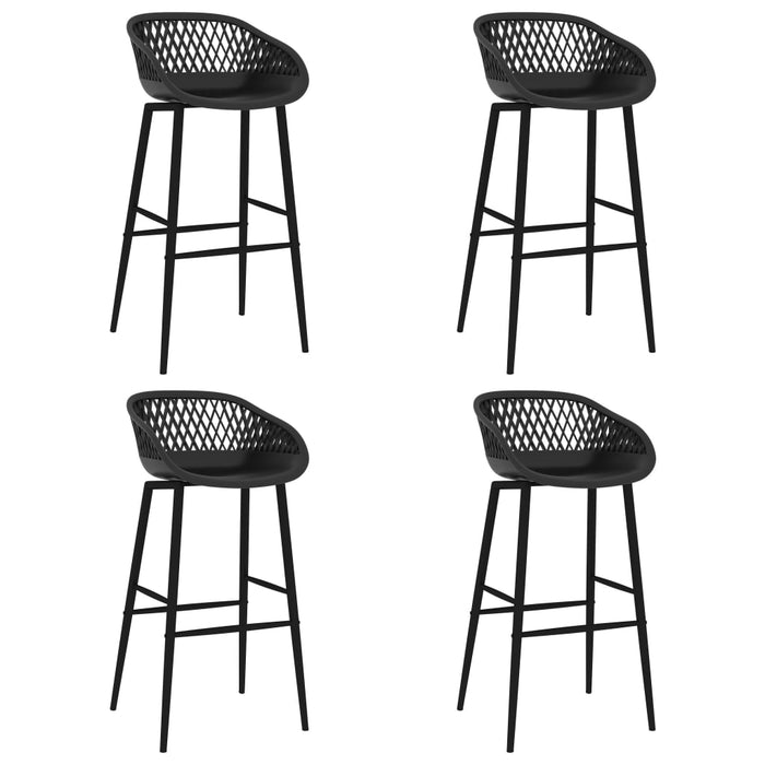 Set mobilier de bar, 5 piese, alb și negru - WALTI WALTI