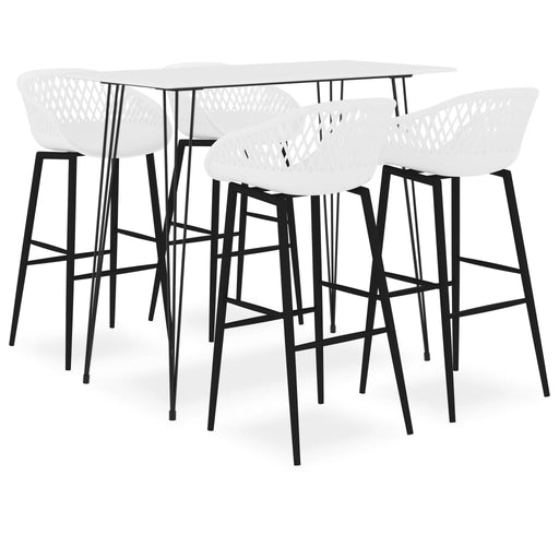 Set mobilier de bar, 5 piese, alb - WALTI WALTI