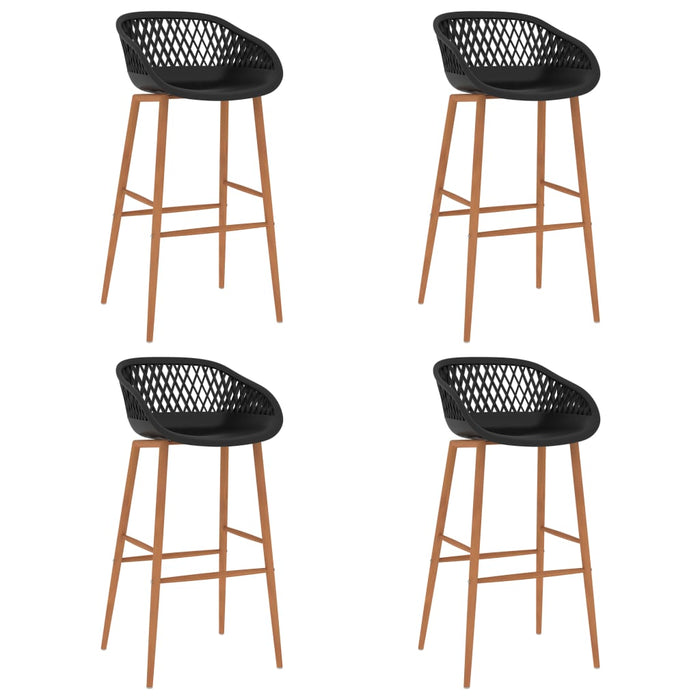 Set mobilier de bar, 5 piese, alb și negru - WALTI WALTI