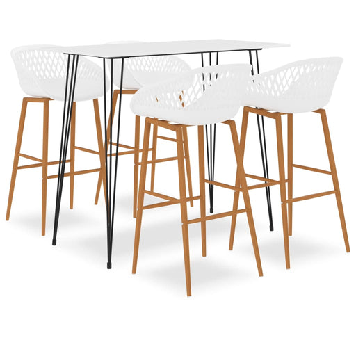 Set mobilier de bar, 5 piese, alb - WALTI WALTI