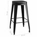 Set mobilier de bar, 7 piese, alb și negru - WALTI WALTI