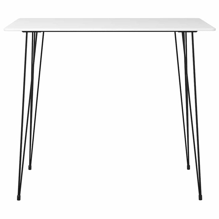 Set mobilier de bar, 7 piese, alb și negru - WALTI WALTI