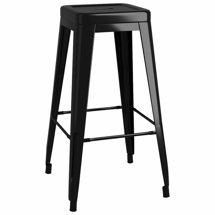 Set mobilier de bar, 7 piese, alb și negru - WALTI WALTI