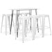 Set mobilier de bar, 7 piese, alb - WALTI WALTI
