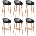 Set mobilier de bar, 7 piese, alb și negru - WALTI WALTI