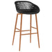 Set mobilier de bar, 7 piese, alb și negru - WALTI WALTI