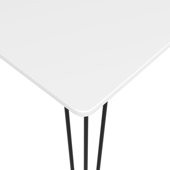 Set mobilier de bar, 7 piese, alb și negru - WALTI WALTI