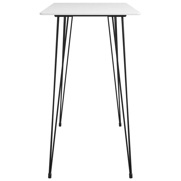 Set mobilier de bar, 7 piese, alb și negru - WALTI WALTI