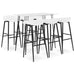 Set mobilier de bar, 7 piese, alb - WALTI WALTI