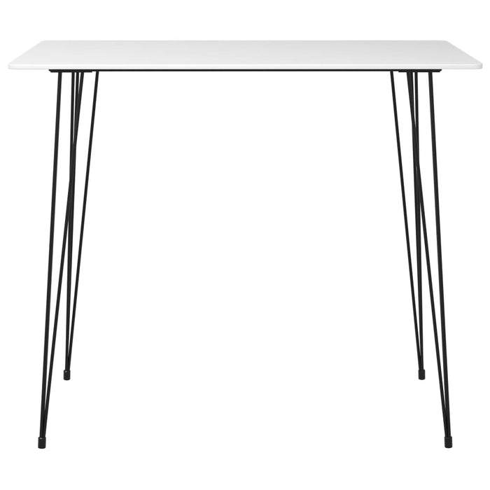 Set mobilier de bar, 7 piese, alb și gri - WALTI WALTI
