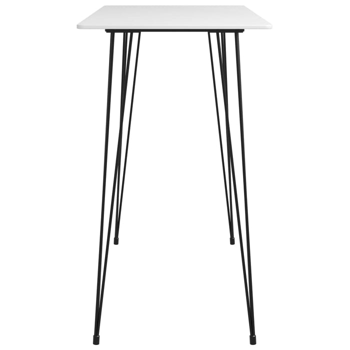 Set mobilier de bar, 7 piese, alb și gri - WALTI WALTI