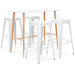 Set mobilier de bar, 5 piese, alb - WALTI WALTI