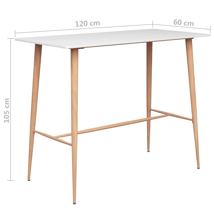 Set mobilier de bar, 5 piese, alb - WALTI WALTI