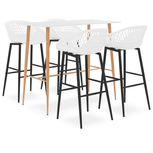 Set mobilier de bar, 5 piese, alb - WALTI WALTI