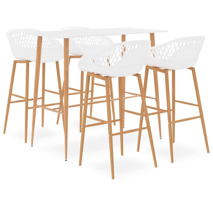 Set mobilier de bar, 5 piese, alb - WALTI WALTI