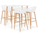 Set mobilier de bar, 5 piese, alb - WALTI WALTI