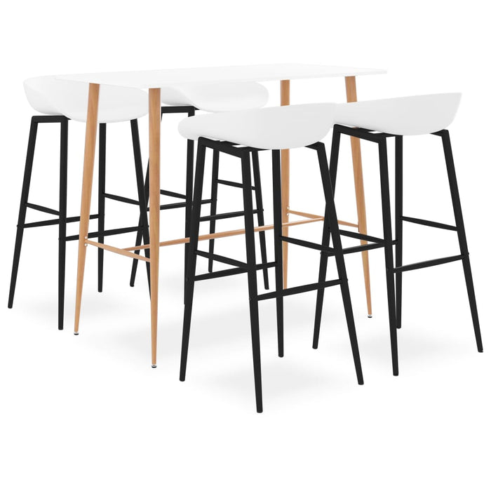 Set mobilier de bar, 5 piese, alb - WALTI WALTI