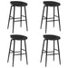 Set mobilier de bar, 5 piese, alb și gri - WALTI WALTI