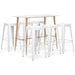 Set mobilier de bar, 7 piese, alb - WALTI WALTI