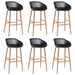 Set mobilier de bar, 7 piese, alb și negru - WALTI WALTI