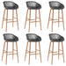 Set mobilier de bar, 7 piese, alb și gri - WALTI WALTI